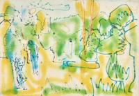 Untitled (Figures in Landscape), circa 1974