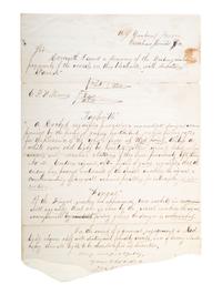 [CIVIL WAR - NAVY]. A group of documents related to the South Atlantic Blockading Squadron with South Carolina interest, including: