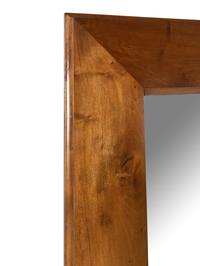 A Contemporary Walnut Mirror