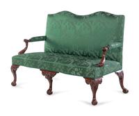 A George III Carved Mahogany Sofa