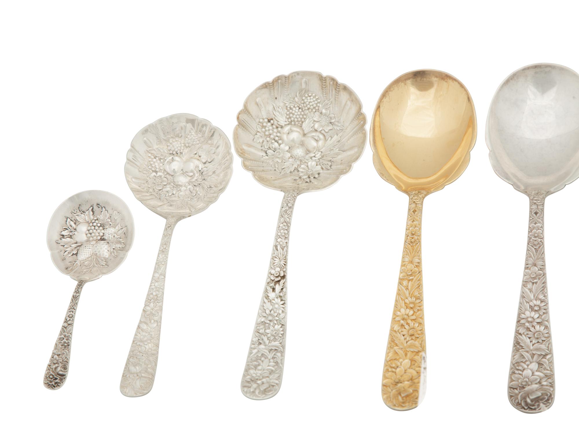 An Assembled American Silver Flatware Service