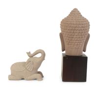 Two Southeast Asian Carved Sandstone Figures — 20TH CENTURY