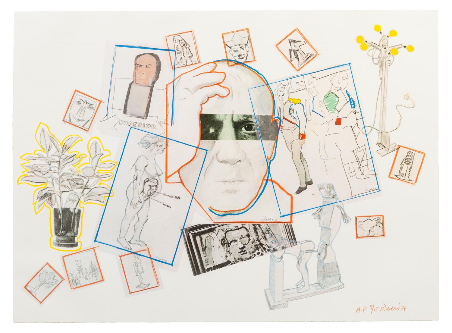 Larry Rivers, (American, 1923-2002), Homage to Picasso, 1974
