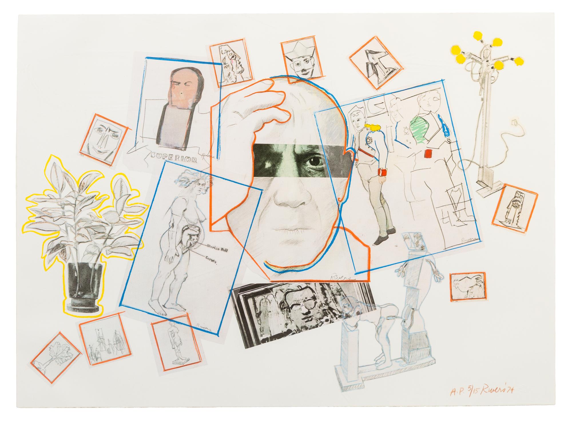 Larry Rivers, (American, 1923-2002), Homage to Picasso, 1974