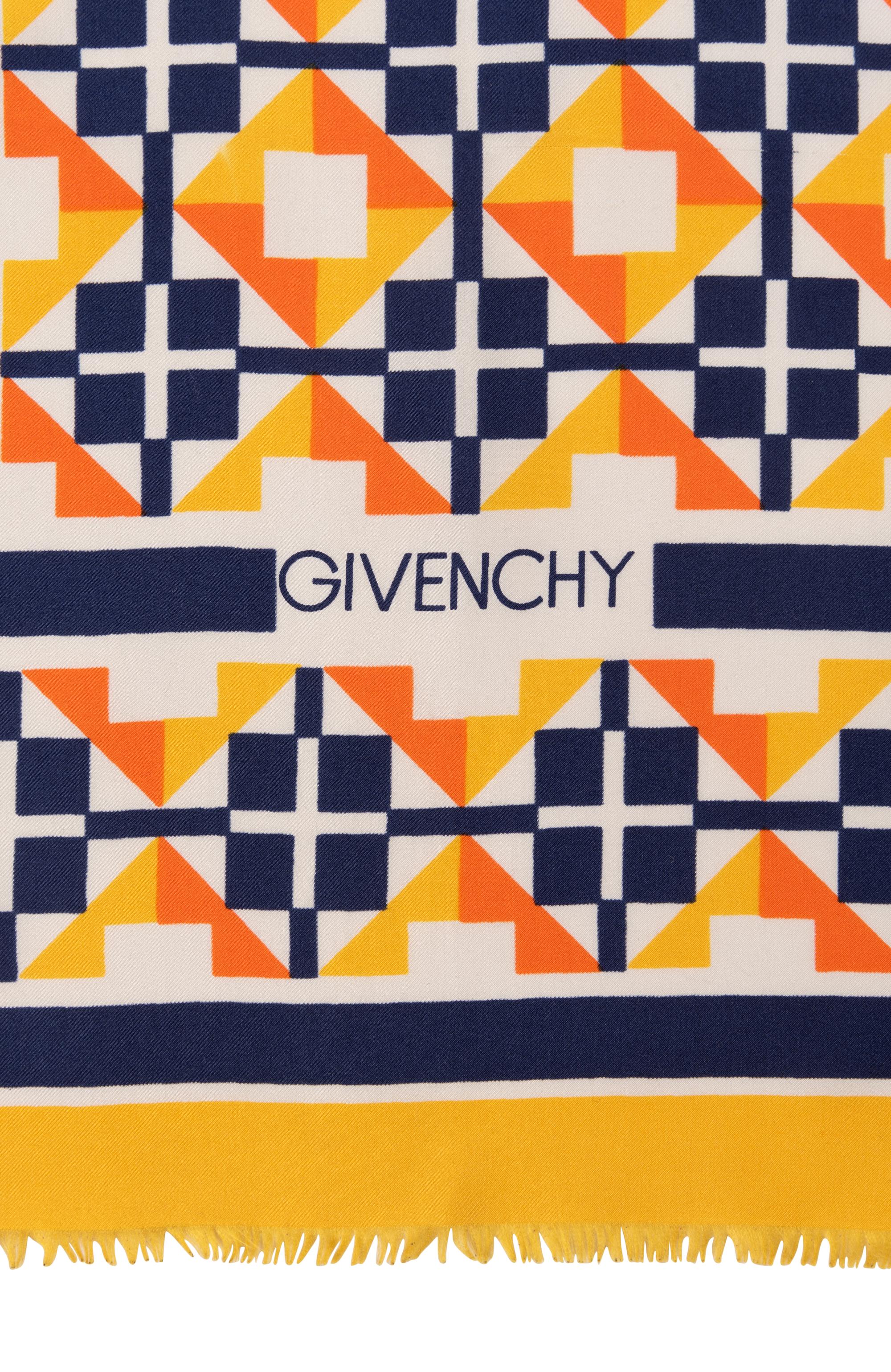 Six Silk Scarves: Three Yves Saint Laurent, One Valentino, and One Chanel, 1980-2000s