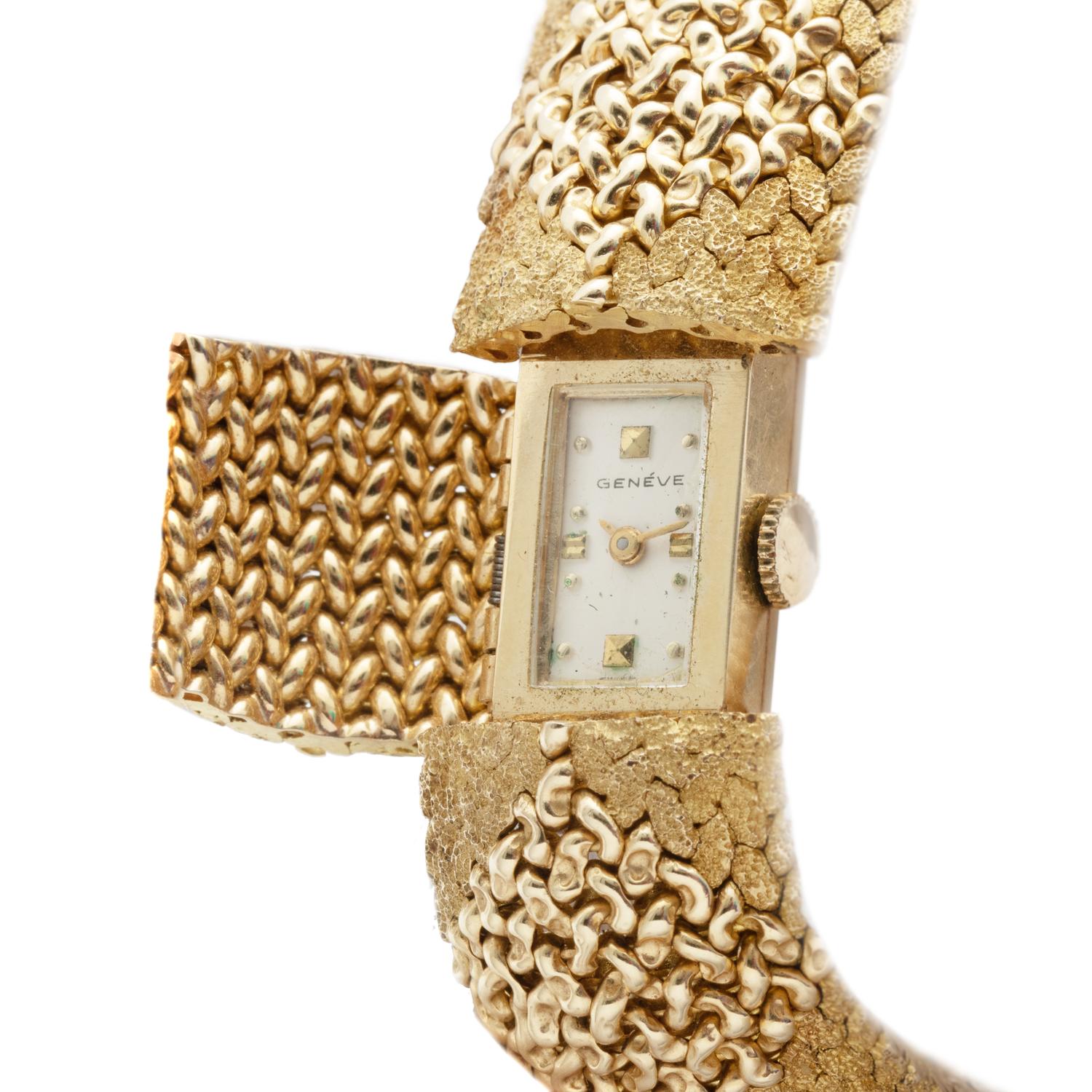 GÉNEVE, YELLOW GOLD SURPRISE WRISTWATCH