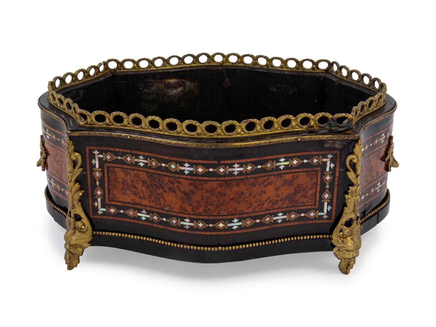 A Napoleon III Boulle Marquetry Jardiniere