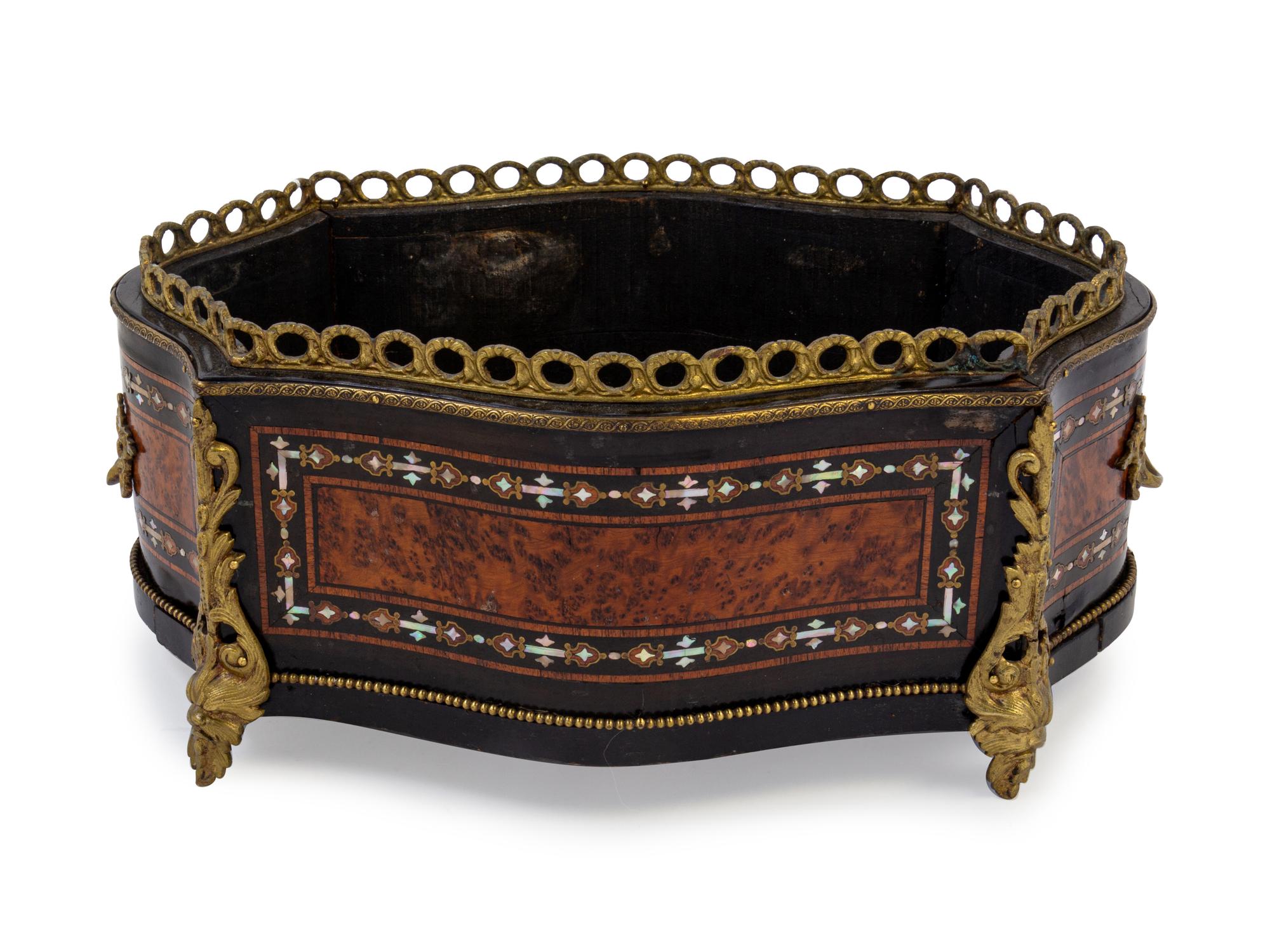 A Napoleon III Boulle Marquetry Jardiniere