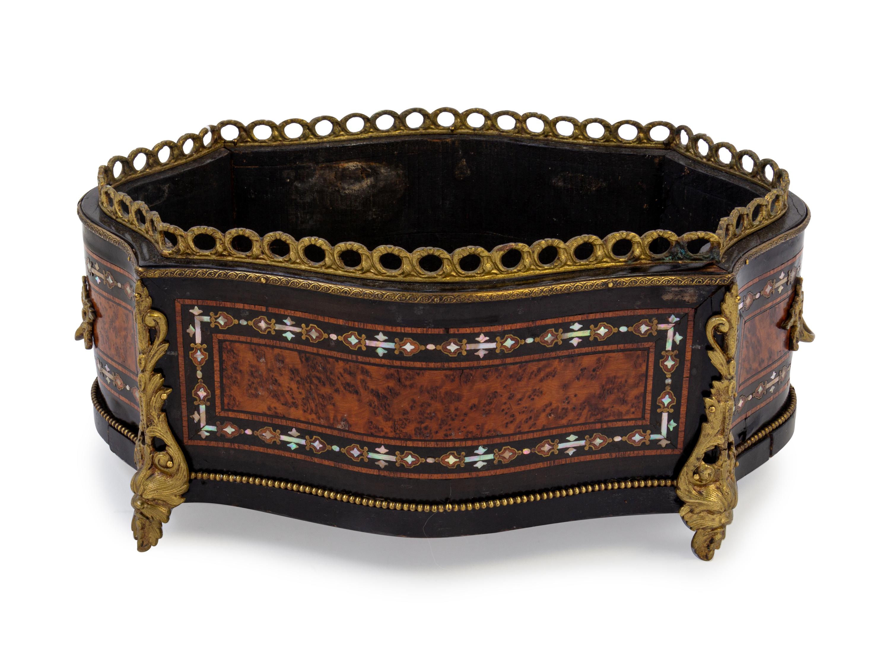 A Napoleon III Boulle Marquetry Jardiniere
