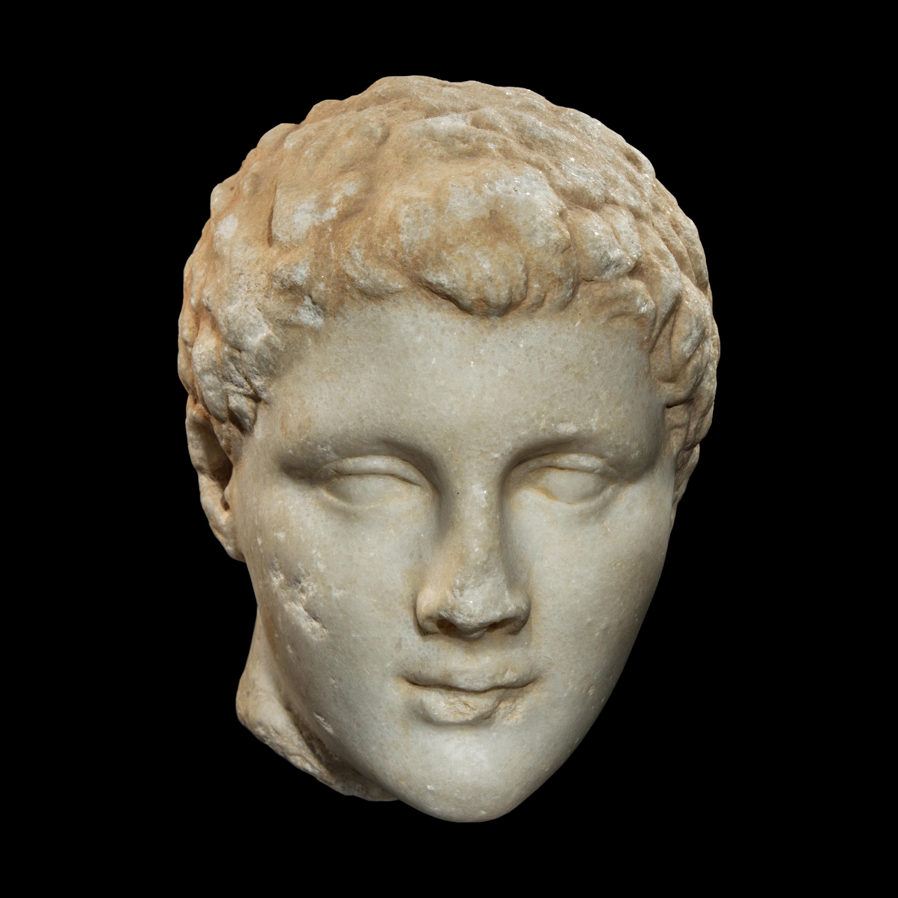 A Greek Marble Head of a Youth