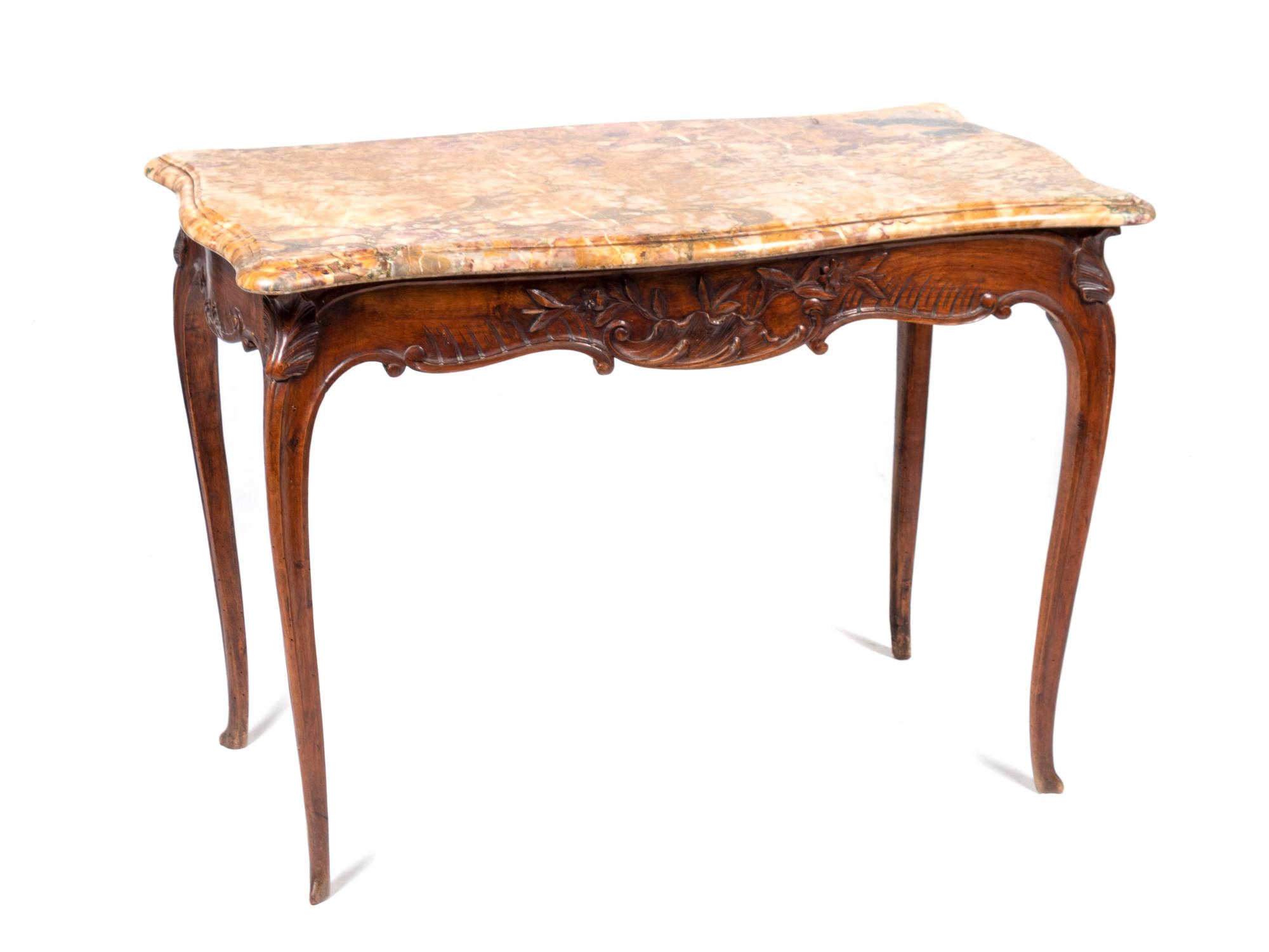 A Louis XV Style Beechwood Center Table — 19TH CENTURY