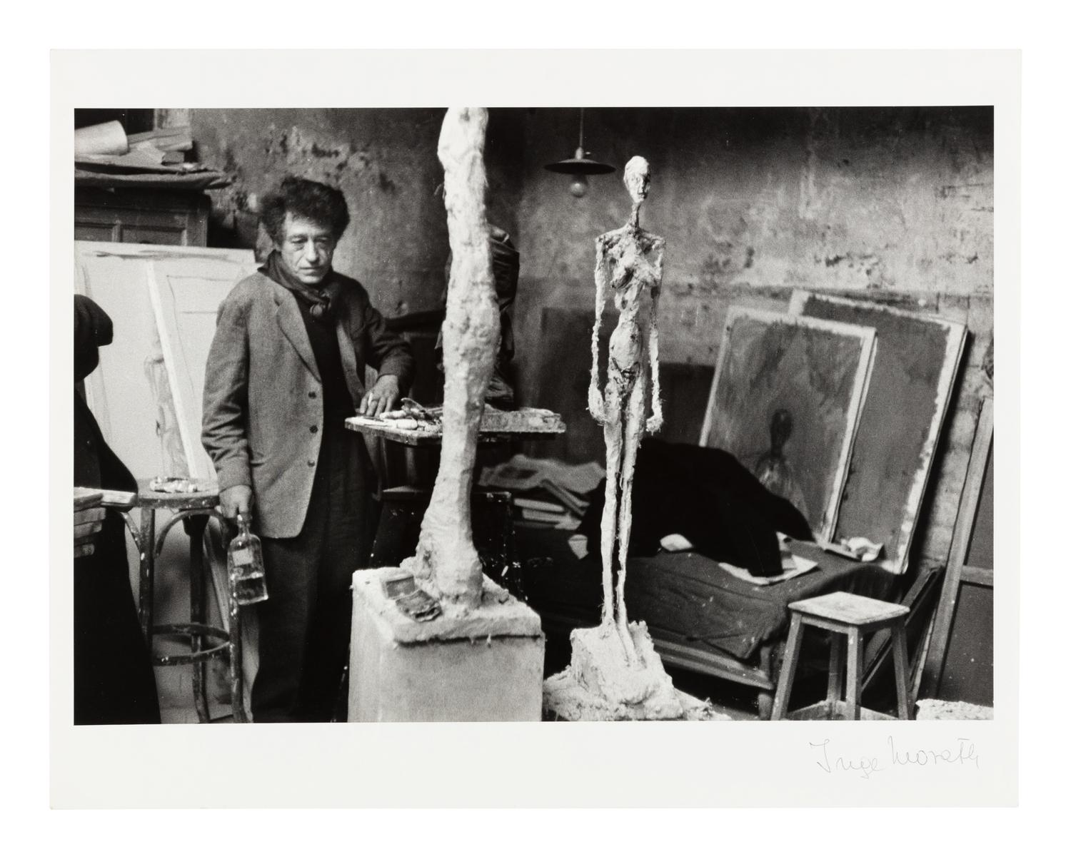 Inge Morath (1923-2002) Giacometti in His Studio in Paris, France 1958