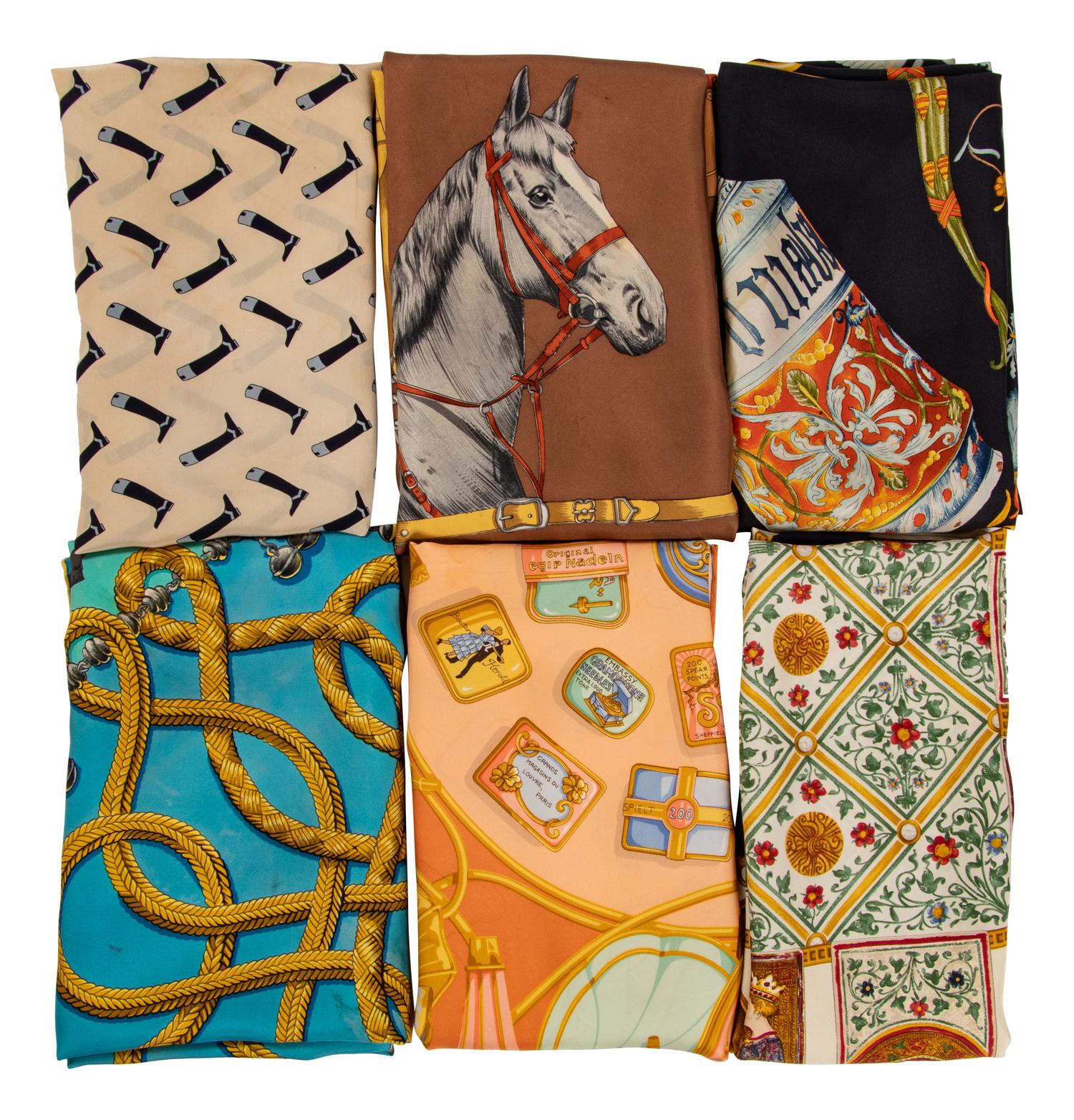 Six Designer Scarves