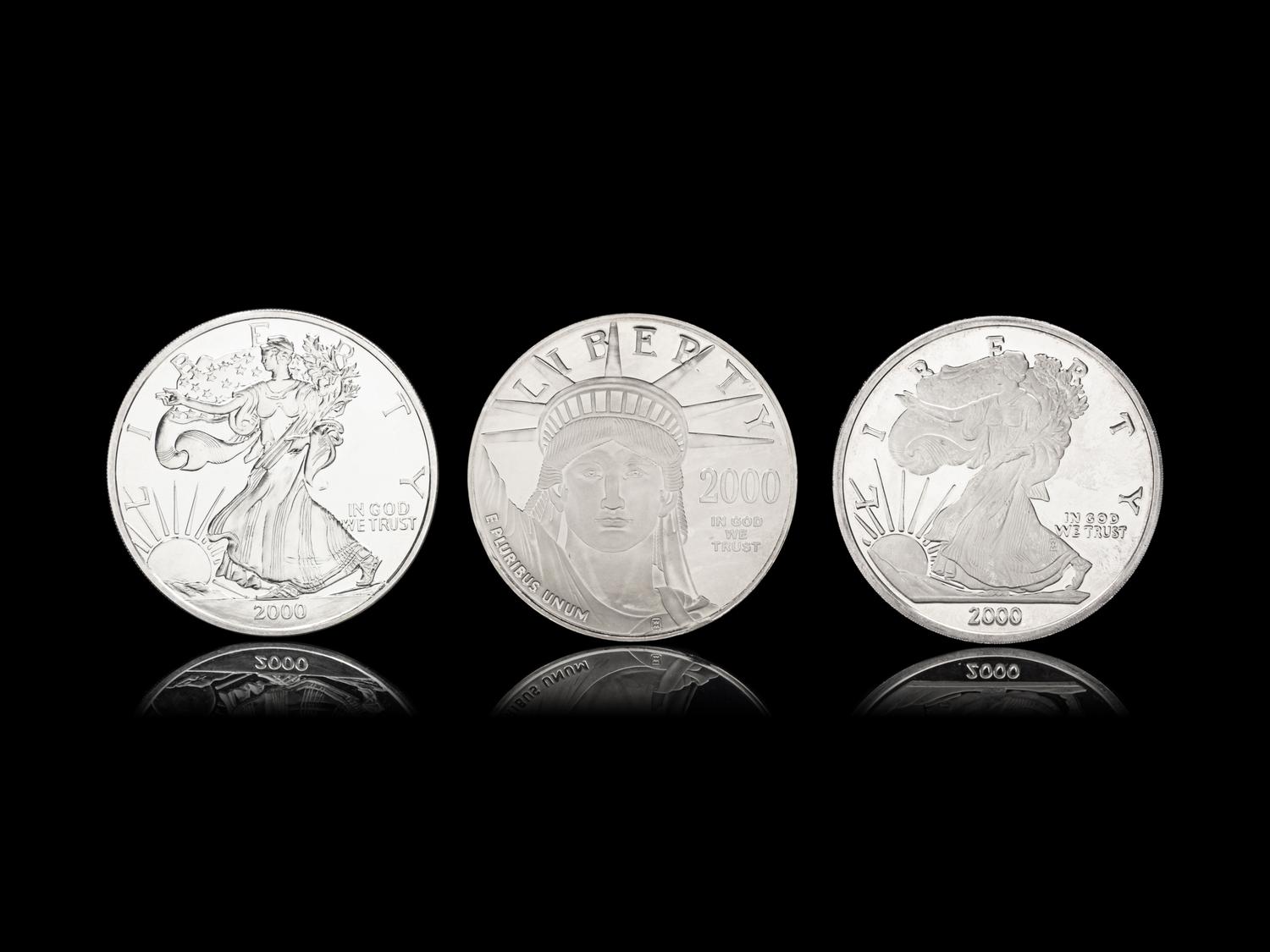 [PRIVATE ISSUE] Three Large-Size Silver Rounds