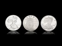 [PRIVATE ISSUE] Three Large-Size Silver Rounds
