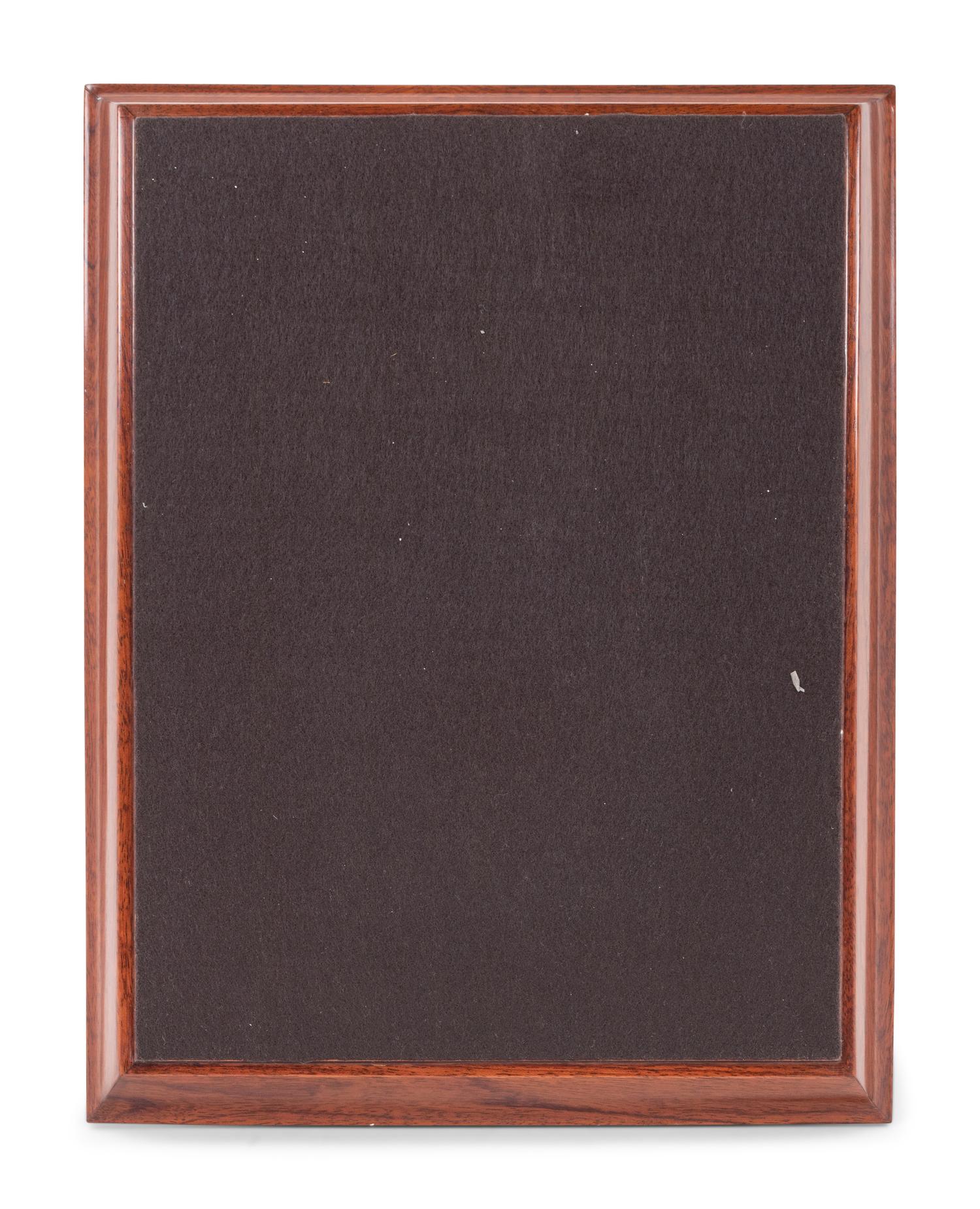 An Hermès Rosewood Tray with Two Smaller Associated Trays