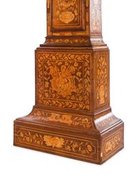 A Dutch Marquetry Tall Case Clock with an English Movement by William Rider
