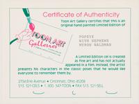 A Signed, Limited Edition Animation Celluloid