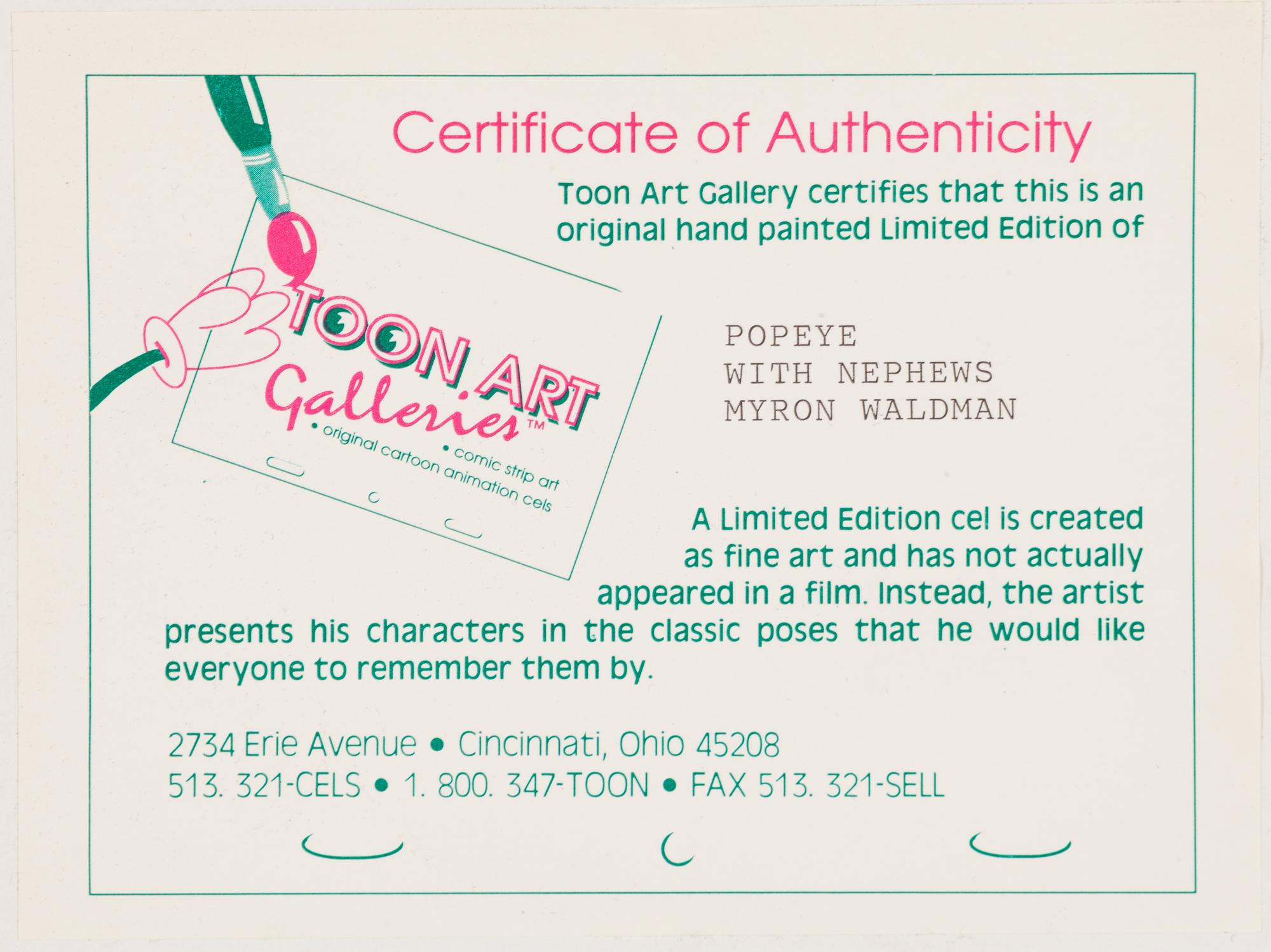 A Signed, Limited Edition Animation Celluloid