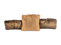Three Velvet Upholstered Pillows
