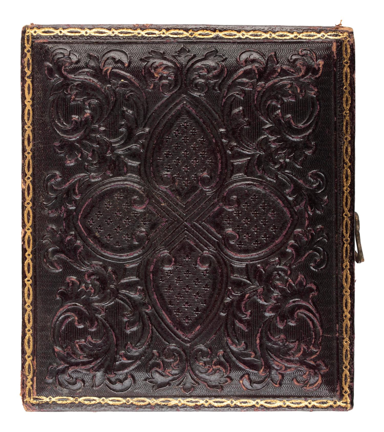 [CIVIL WAR] -- [DAVIS, Jefferson (1808-1889)]. Ninth plate ruby ambrotype.