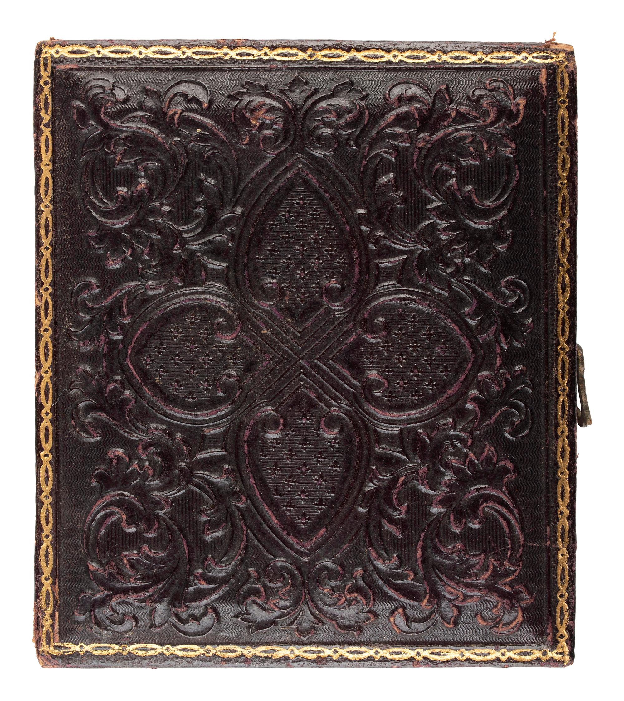 [CIVIL WAR] -- [DAVIS, Jefferson (1808-1889)]. Ninth plate ruby ambrotype.