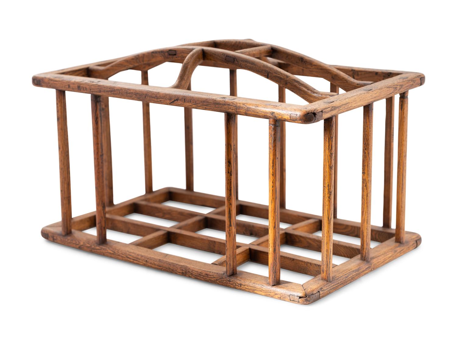 A Chinese Wood Book Rack