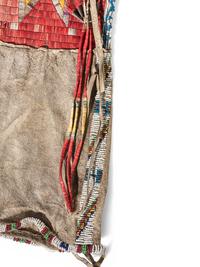 Rare Sioux Double-sided Beaded and Quilled Tobacco Bag