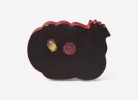 A Chinese Polychromed Cinnabar Lacquer 'Pomegranates' Covered Box