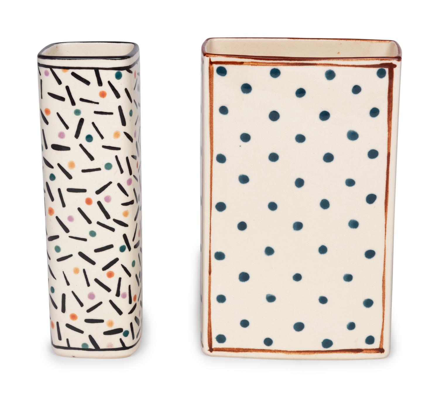 Two Dorothy Hafner for Tiffany and Co. Porcelain Vases
