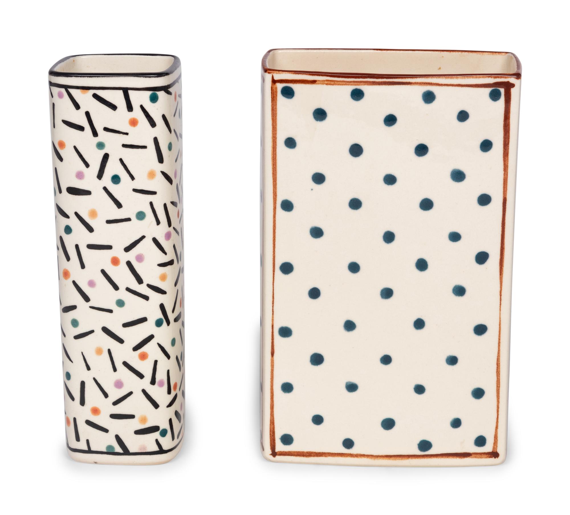 Two Dorothy Hafner for Tiffany and Co. Porcelain Vases