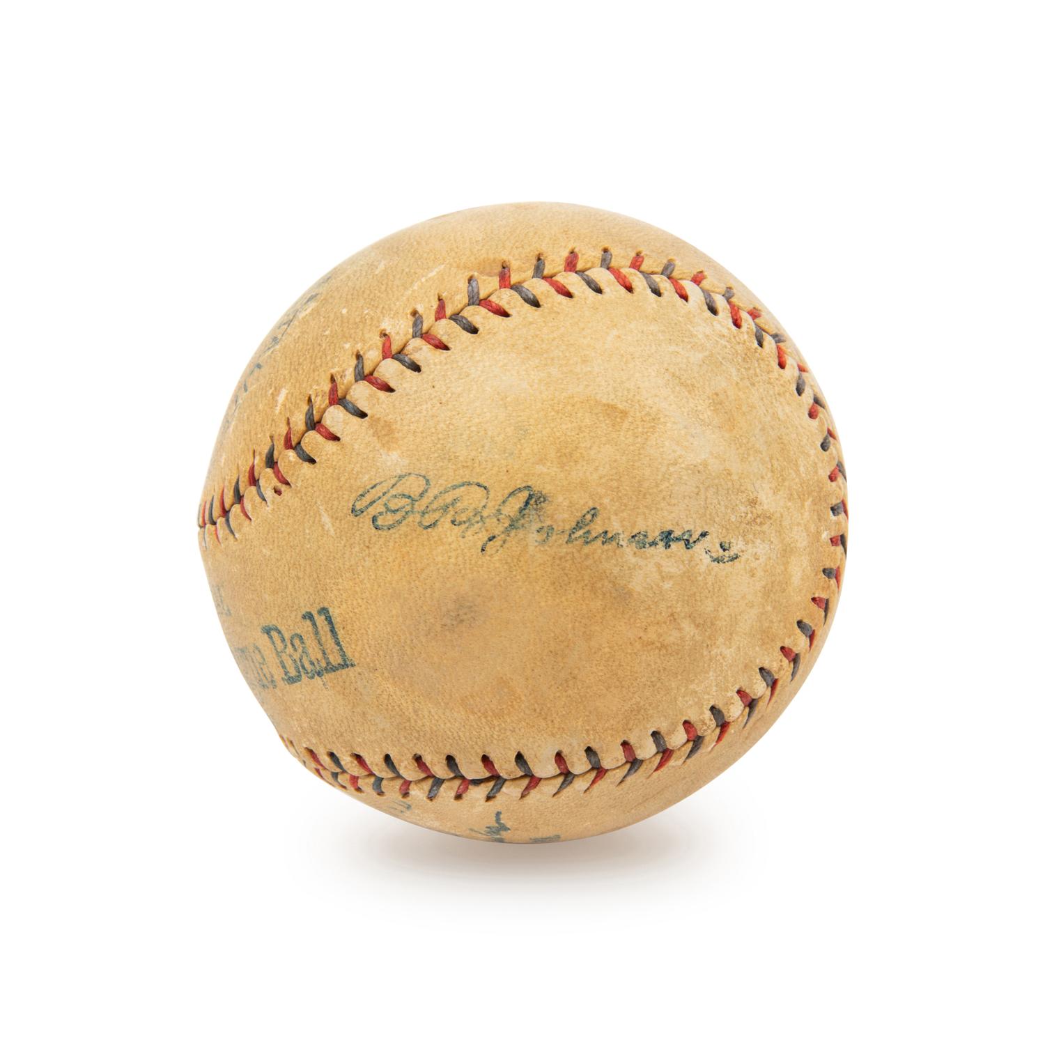 A Walter Johnson Signed Autograph Baseball - Traced (JSA Letter)