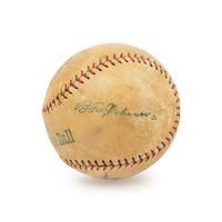 A Walter Johnson Signed Autograph Baseball - Traced (JSA Letter)