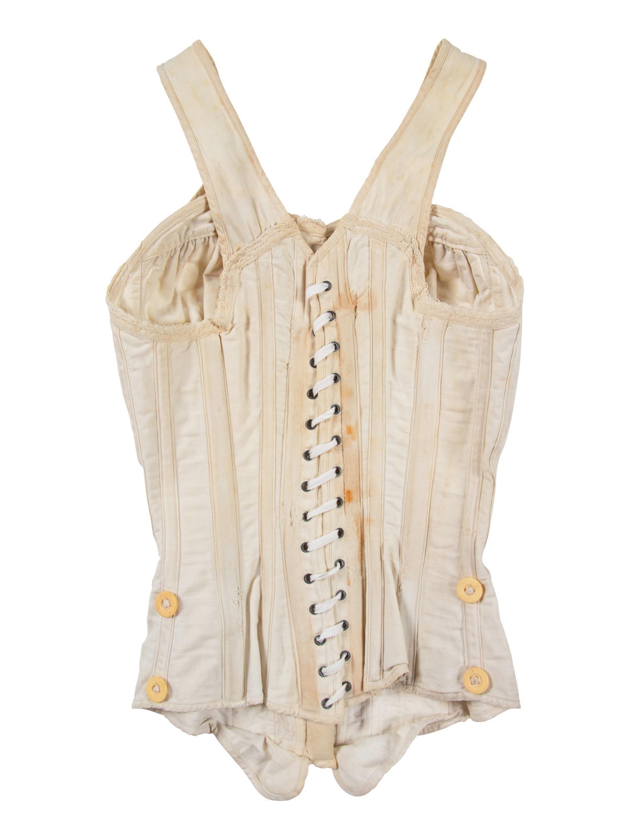 Five Women's and Children's Corsets with Related Documentation, and One Corset Cover, 1880s-1900