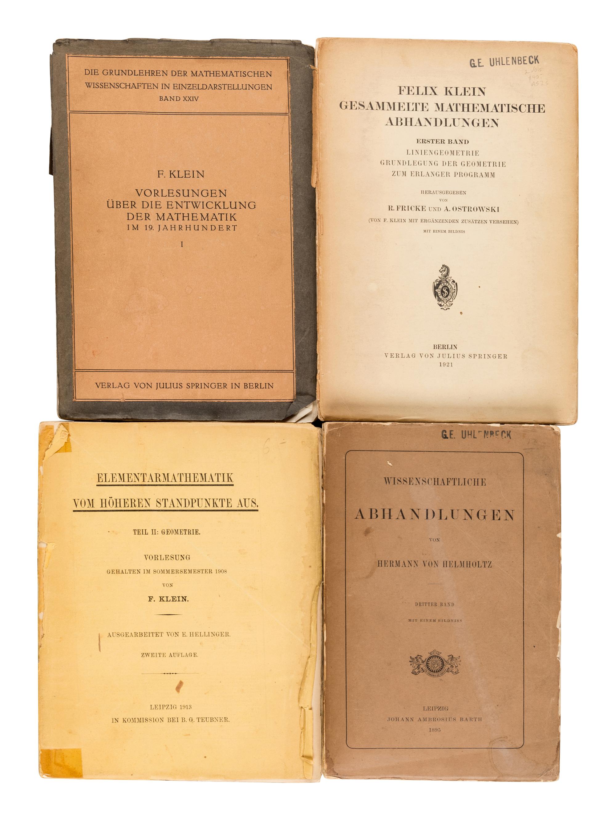 [PHYSICS] -- A group of 9 periodicals and offprints in 13 volumes, comprising: