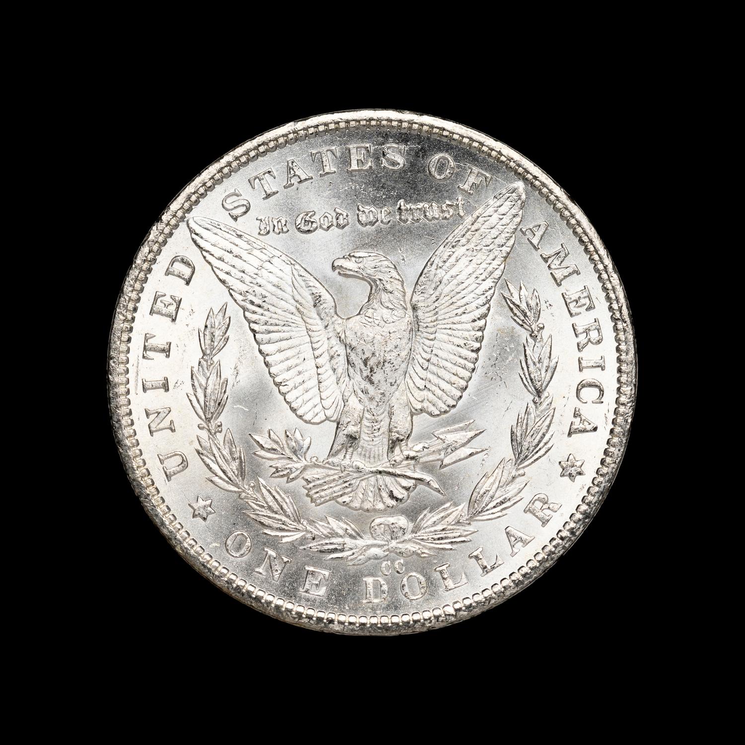 An 1881-CC Morgan $1 Coin