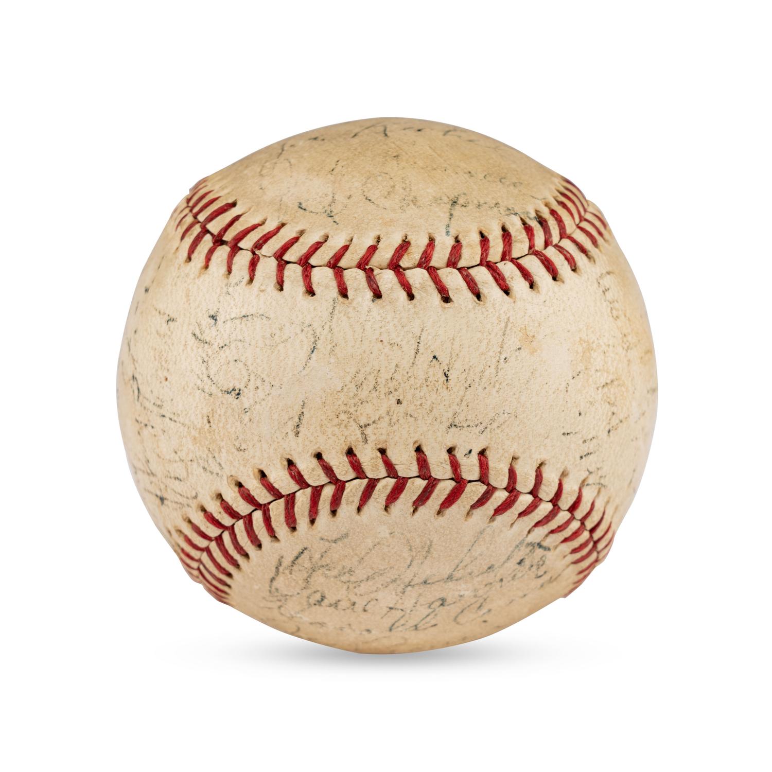A Multi Signed Autograph Baseball Featuring Joe Medwick and Notables (Beckett Authentication Services Letter of Authenticity)