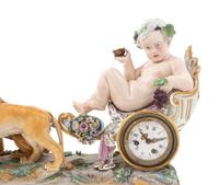 A German Porcelain Clock