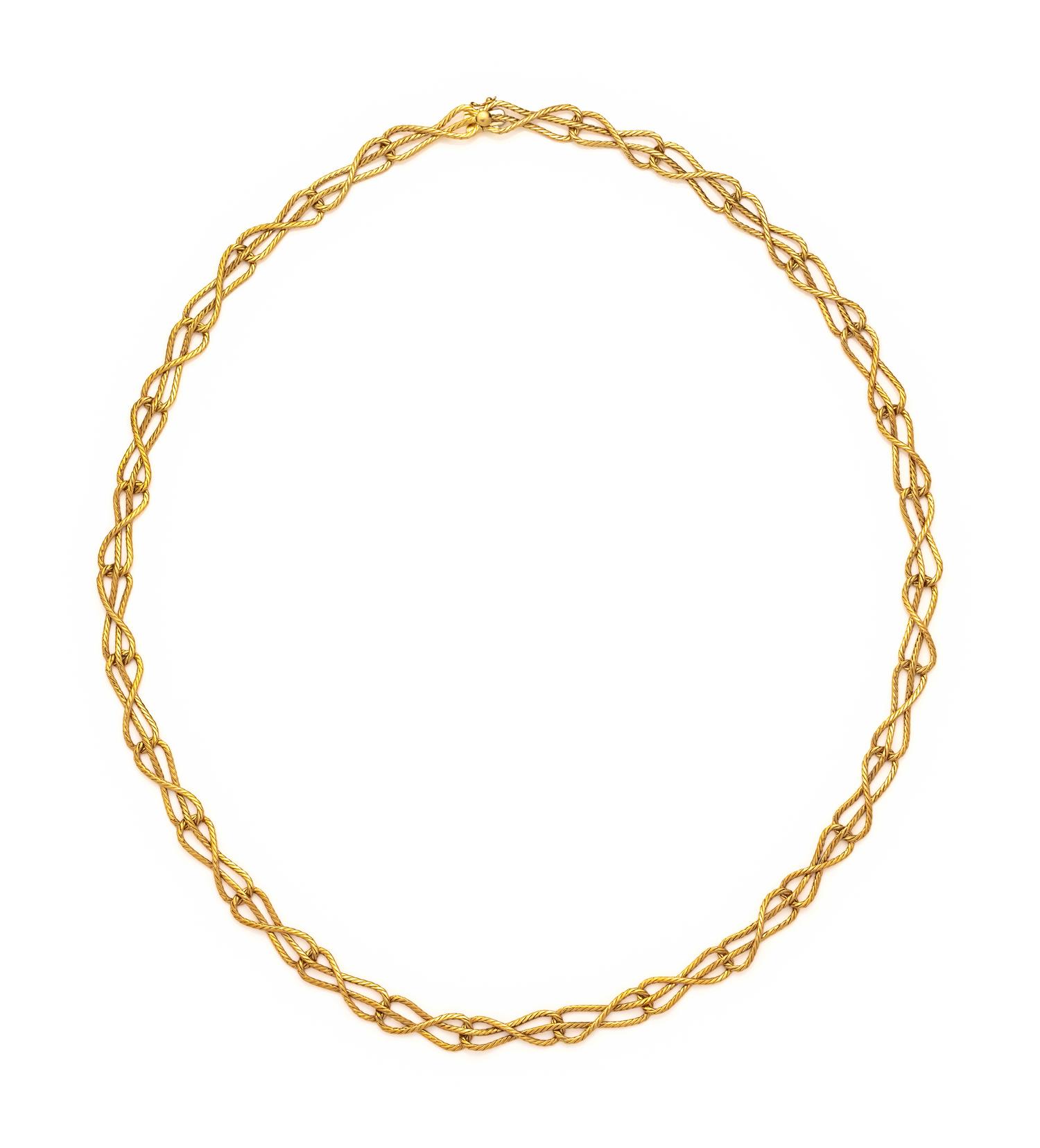 BUCCELLATI, YELLOW GOLD LONGCHAIN NECKLACE