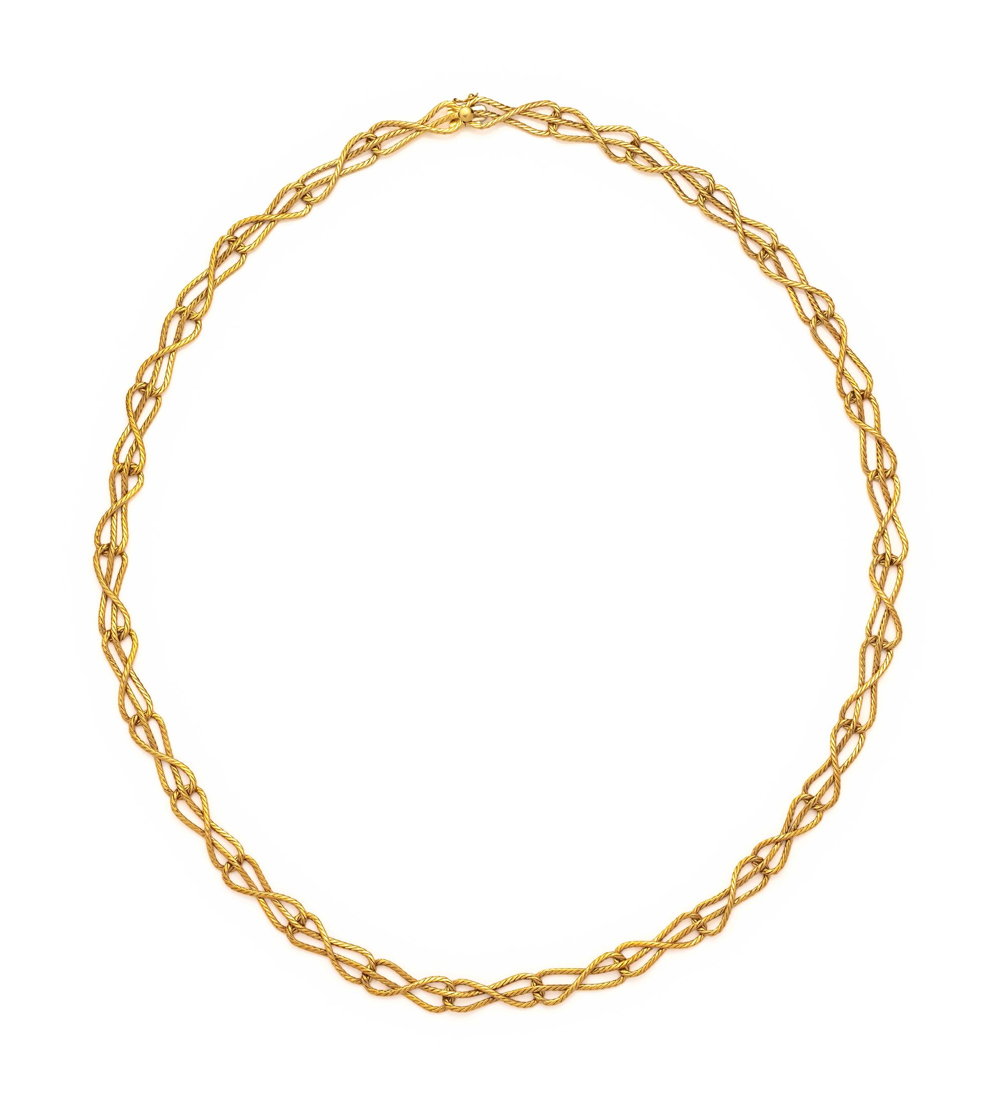 BUCCELLATI, YELLOW GOLD LONGCHAIN NECKLACE