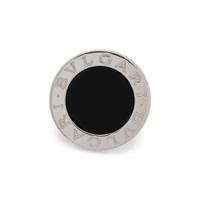 BULGARI, ONYX AND WHITE GOLD RING