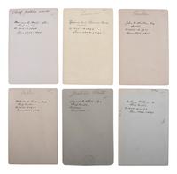 [SUPREME COURT]. A group of 6 cabinet card portraits of justices, notably Salmon P. Chase and other chief justices, comprising: