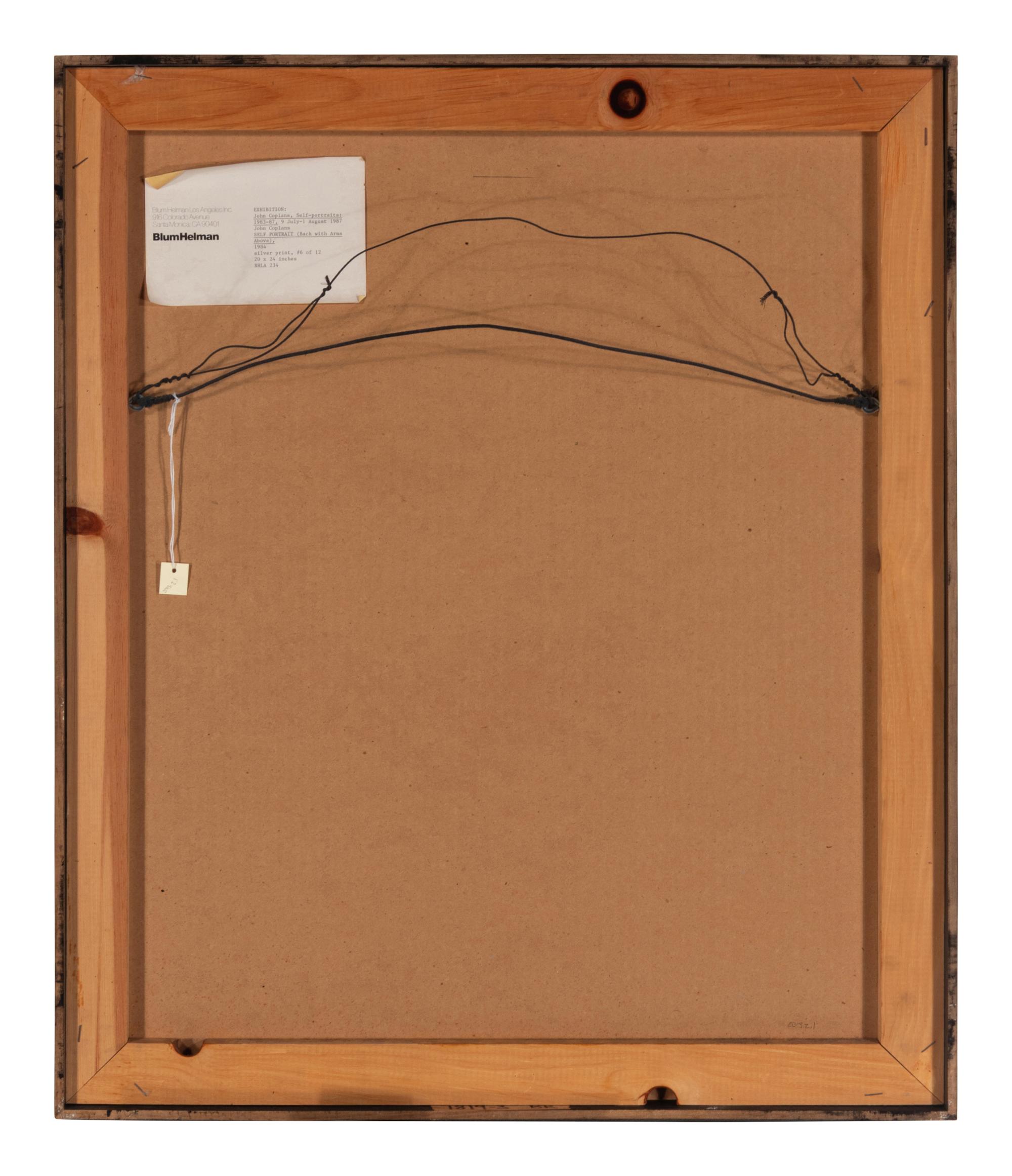 Self Portrait (Back with Arms Above), 1984