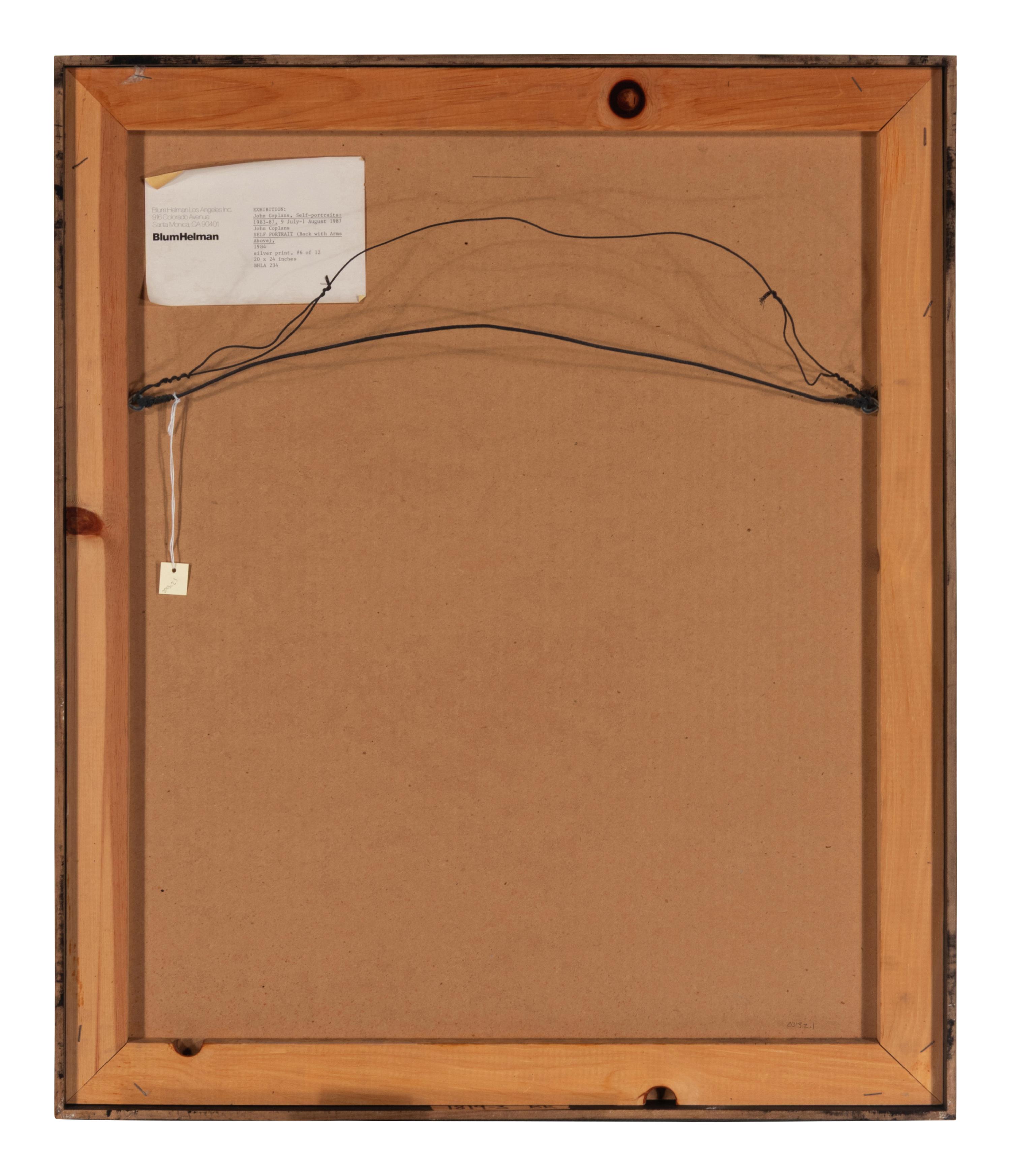 Self Portrait (Back with Arms Above), 1984