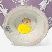 A Wedgwood Lilac Dip Jasperware Canopic Jar UK, mid-19th century