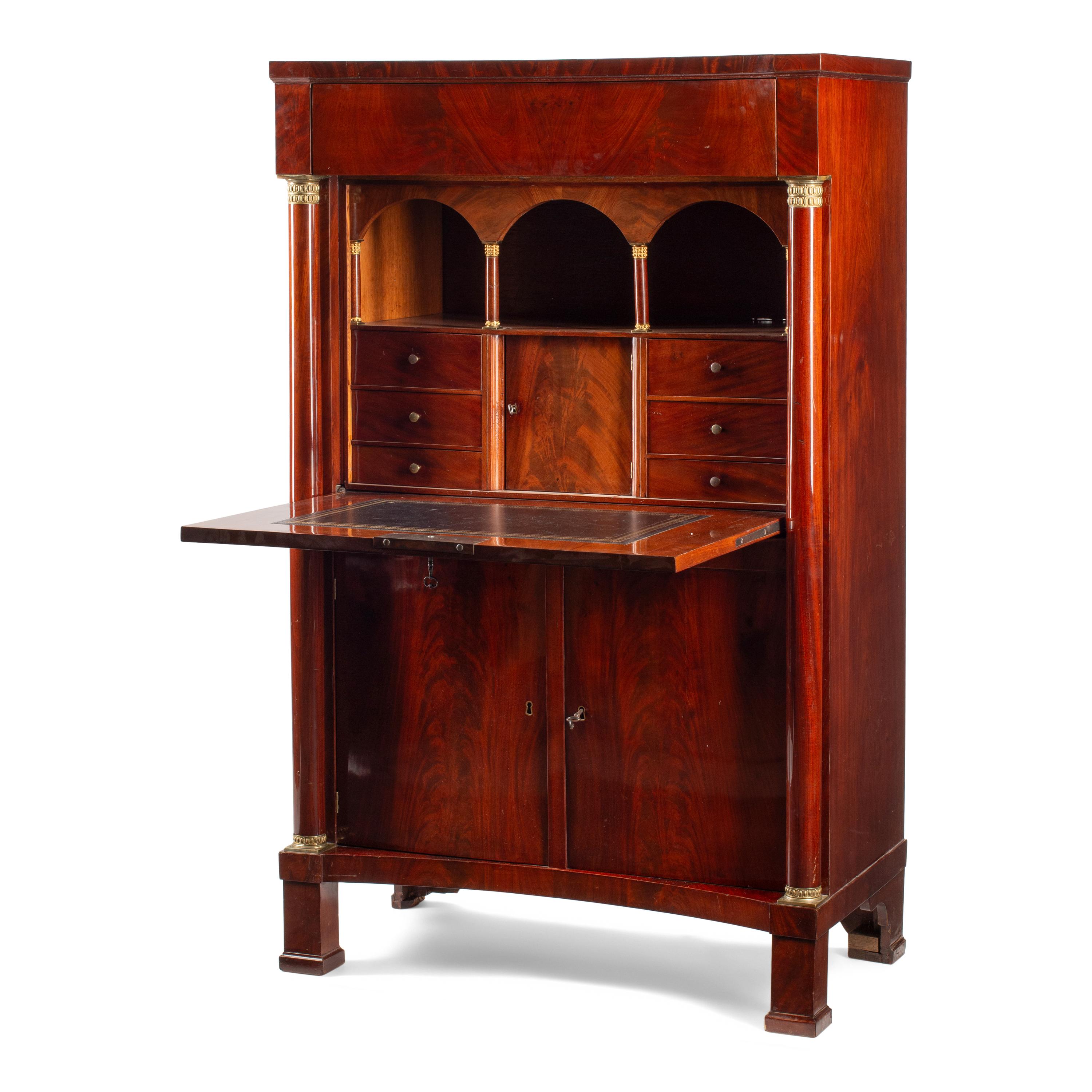 A French Mahogany Secrétaire à Abattant