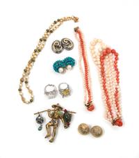 An Assortment of Costume Jewelry,