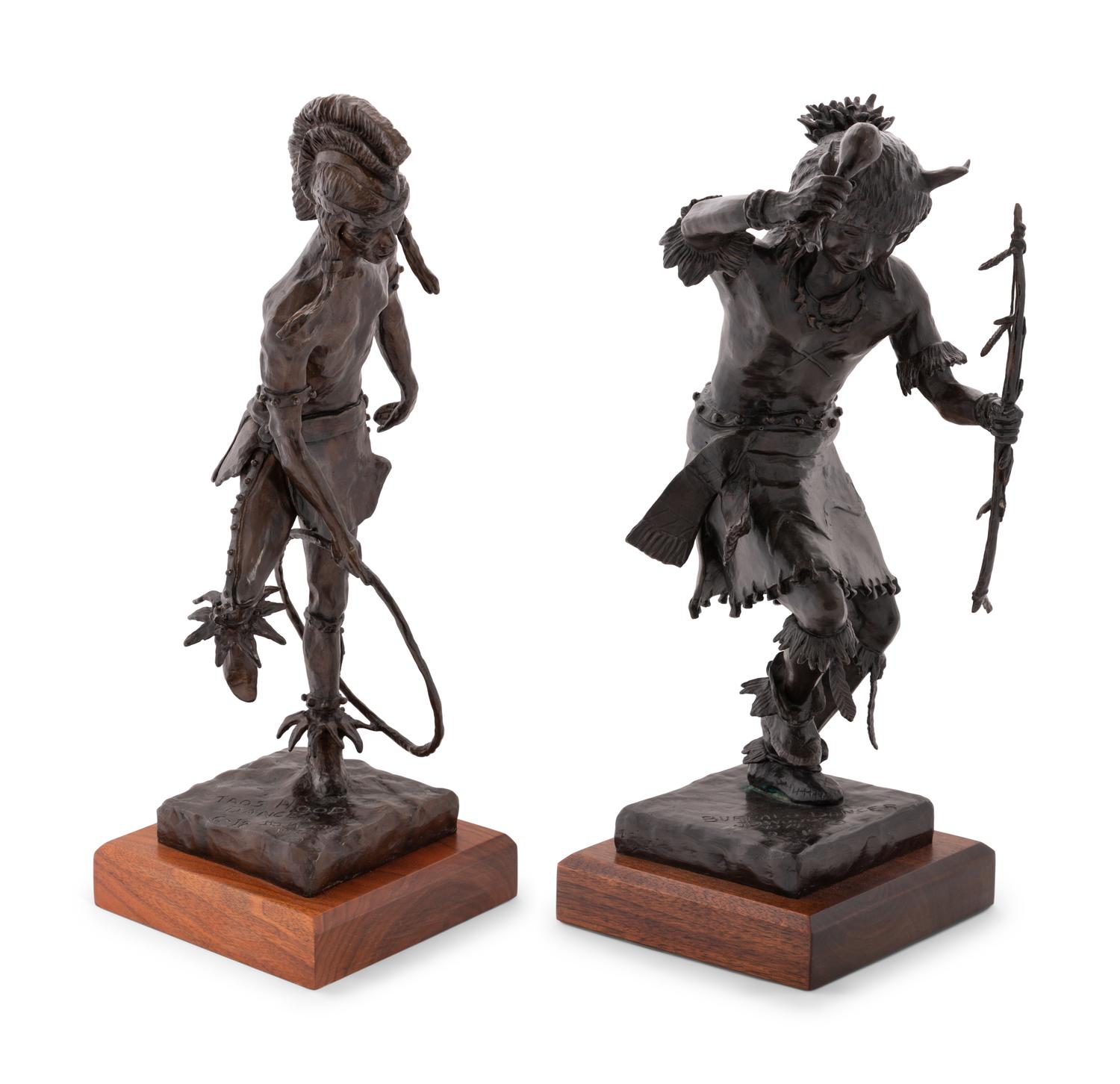 Two Works: Taos Hoop Dancer , edition 2/12, 1972 and Buffalo Dancer , edition 2/15, 1974