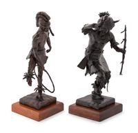 Two Works: Taos Hoop Dancer , edition 2/12, 1972 and Buffalo Dancer , edition 2/15, 1974