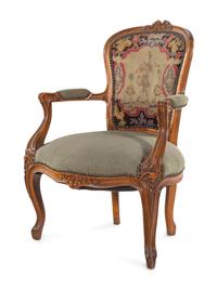 Two Louis XV Style Fauteuils